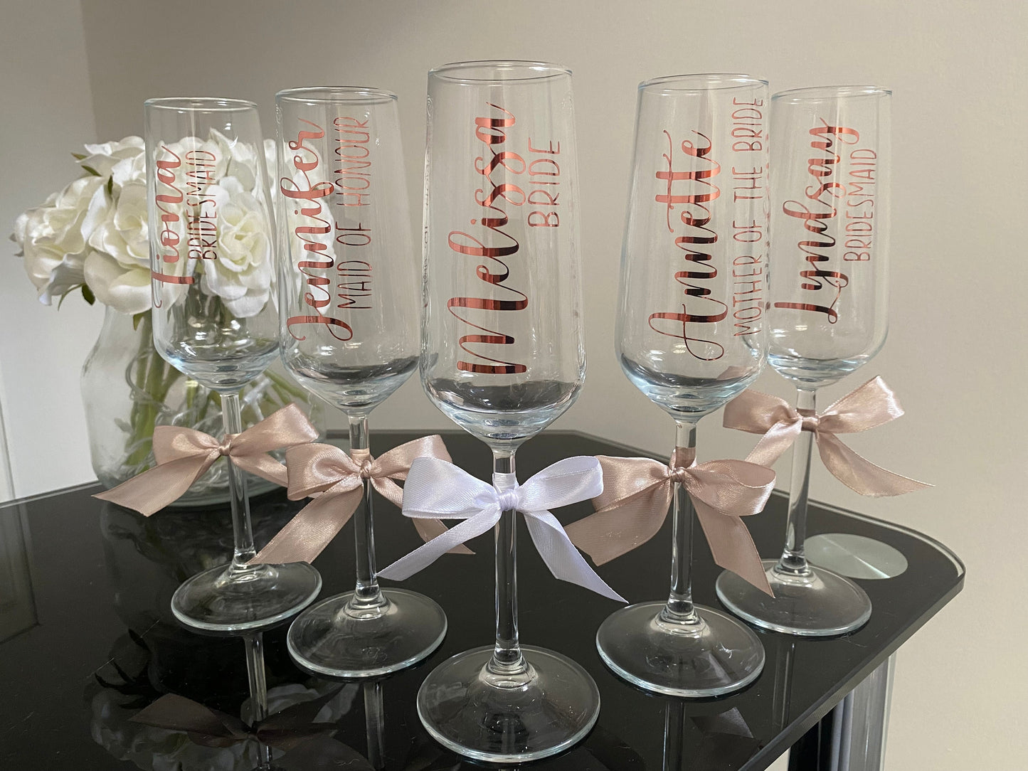 Personalised Prosecco Glasses