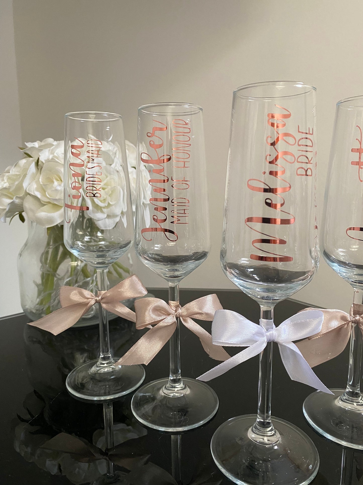 Personalised Prosecco Glasses