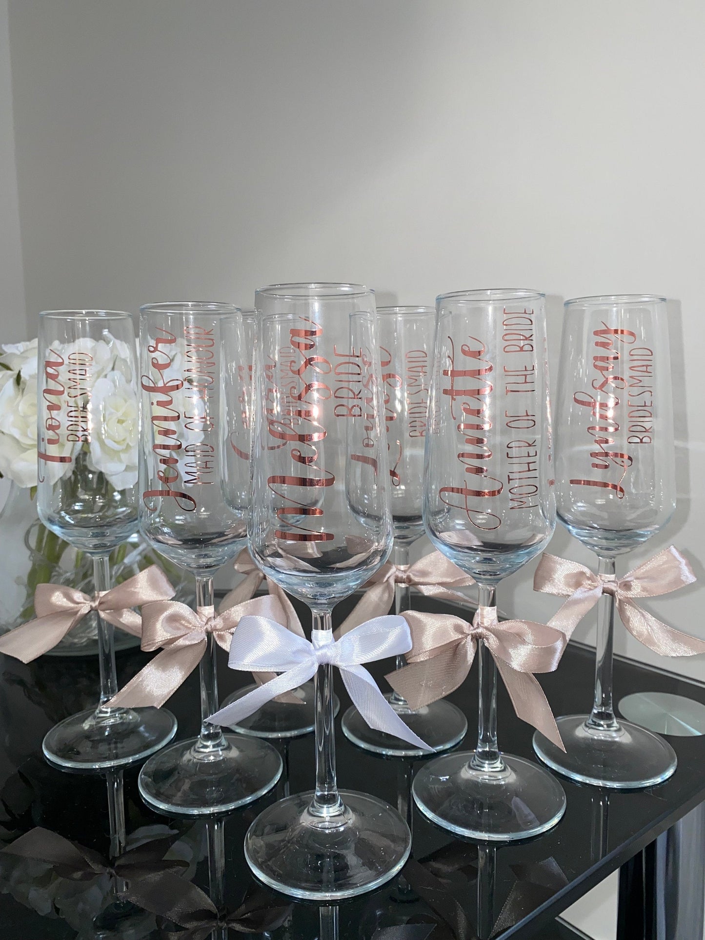 Personalised Prosecco Glasses