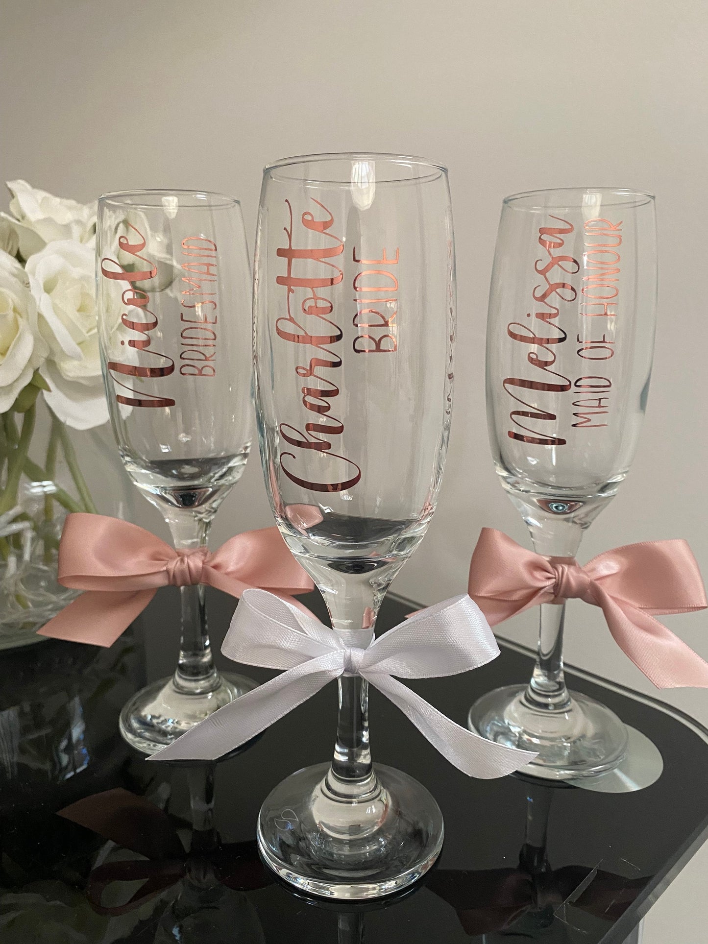 Personalised Prosecco Glasses